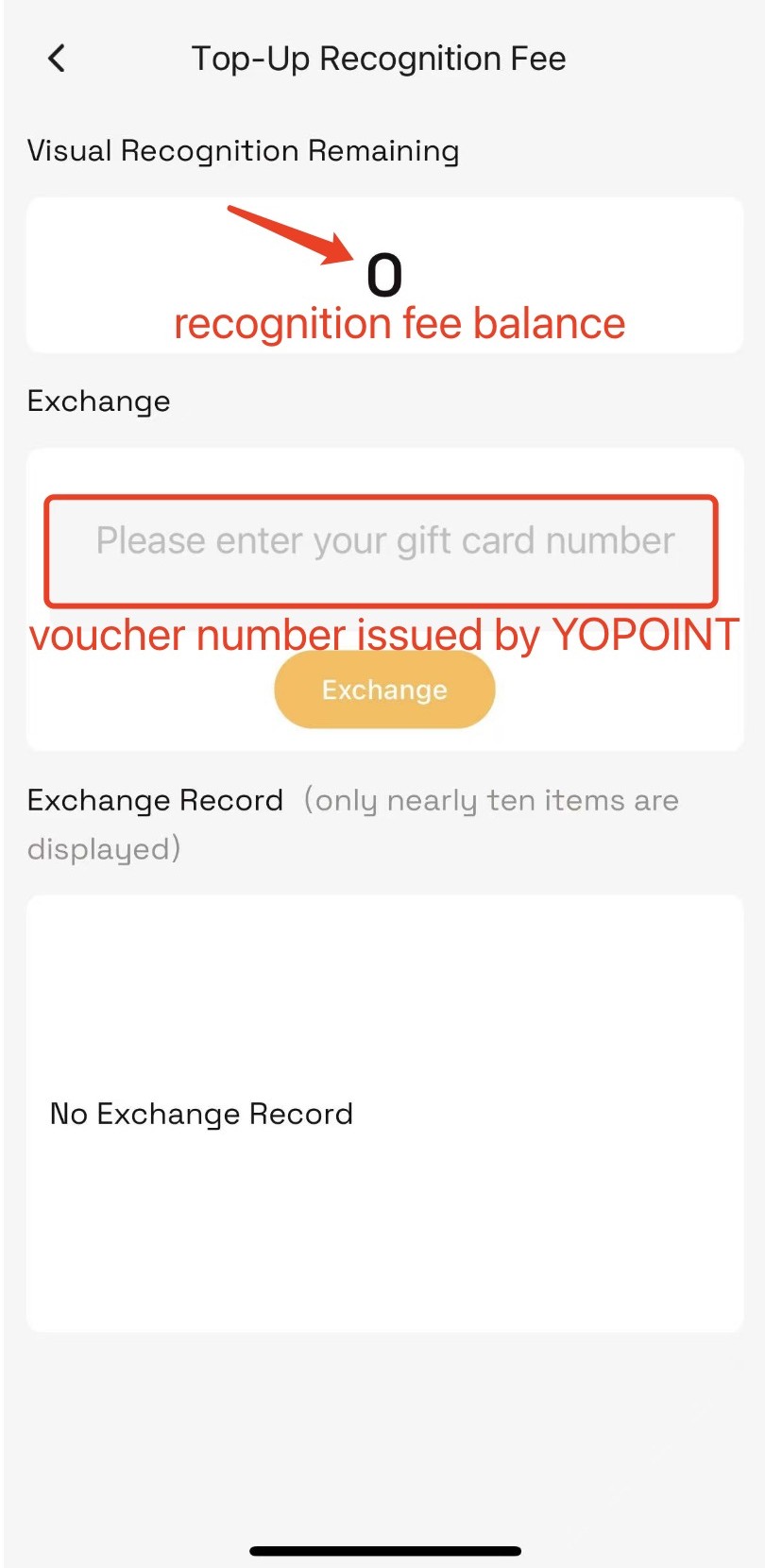 Redeem Voucher in system